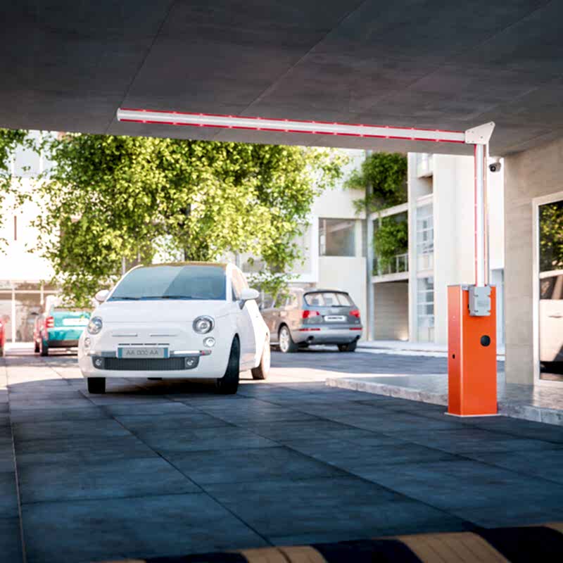 Otomatik kontrollü bariyer sistemi, araç giriş-çıkış kontrolü için kullanılan modern güvenlik bariyeri